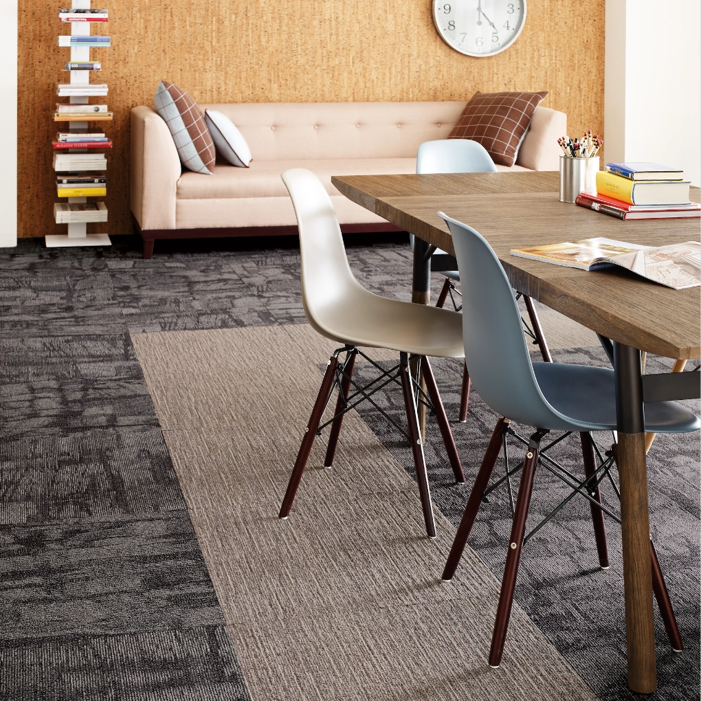 commercial flooring in an office setting