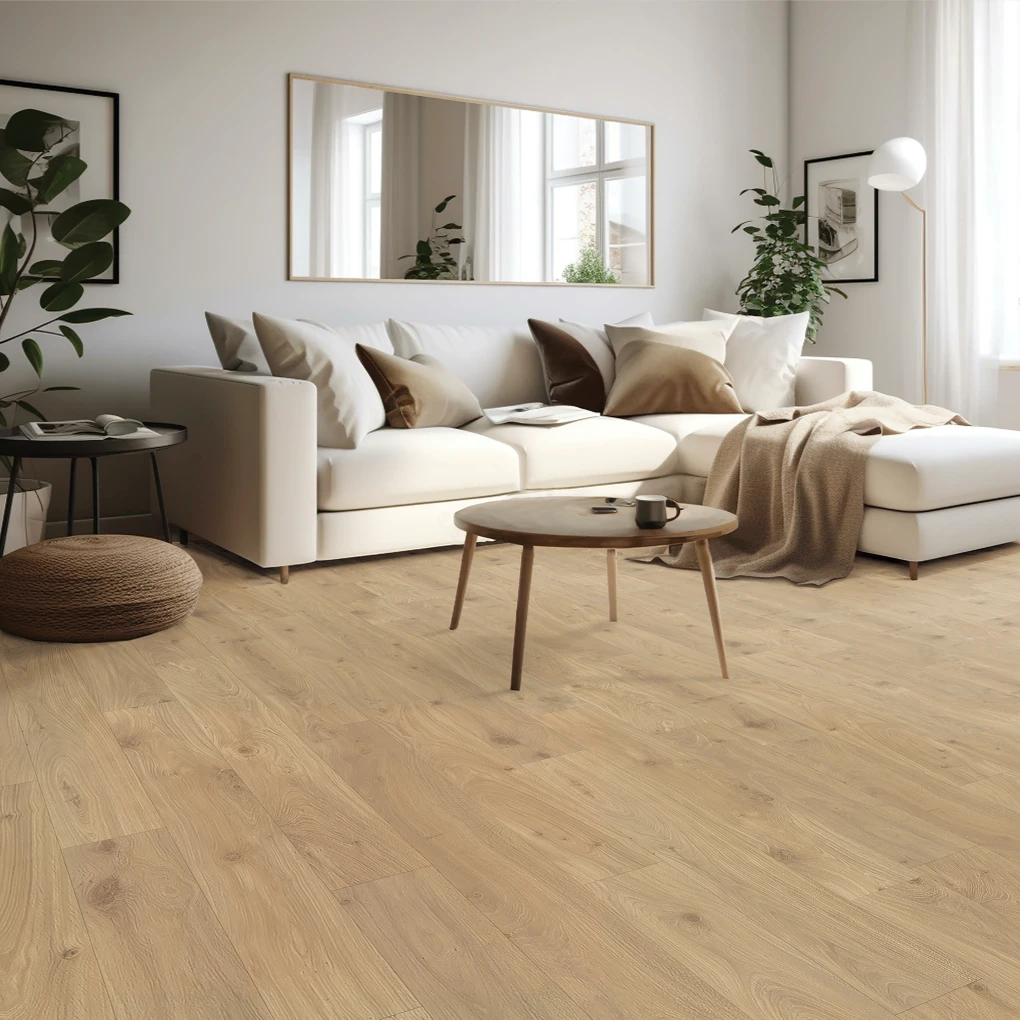 Laminate Flooring in Living Room | Haight Carpet & Interiors